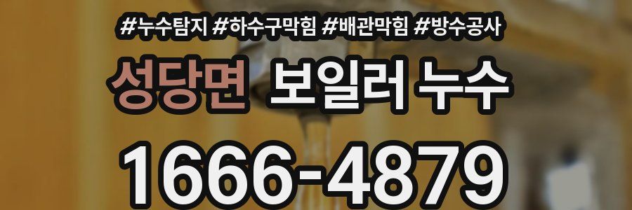 성당면 보일러 누수