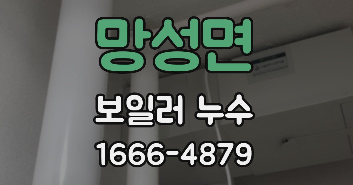 망성면 보일러 누수