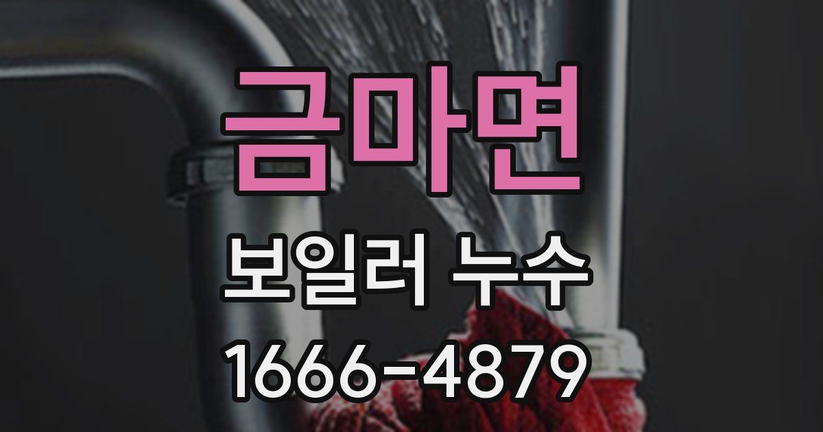 금마면 보일러 누수