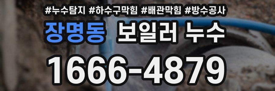 장명동 보일러 누수