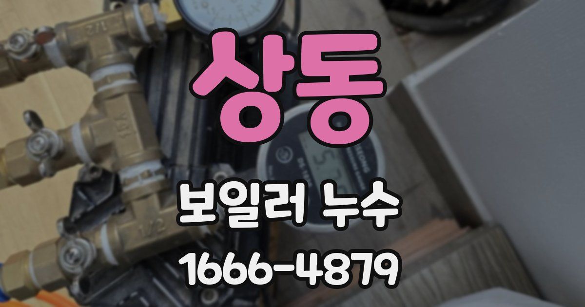 상동 보일러 누수