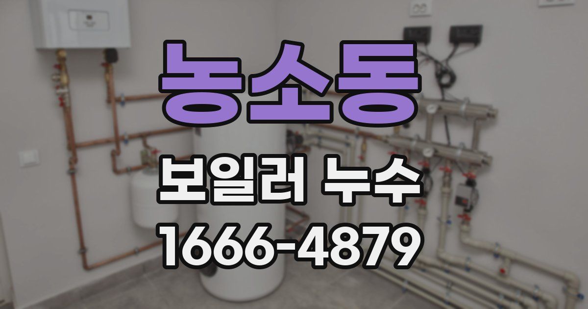 농소동 보일러 누수