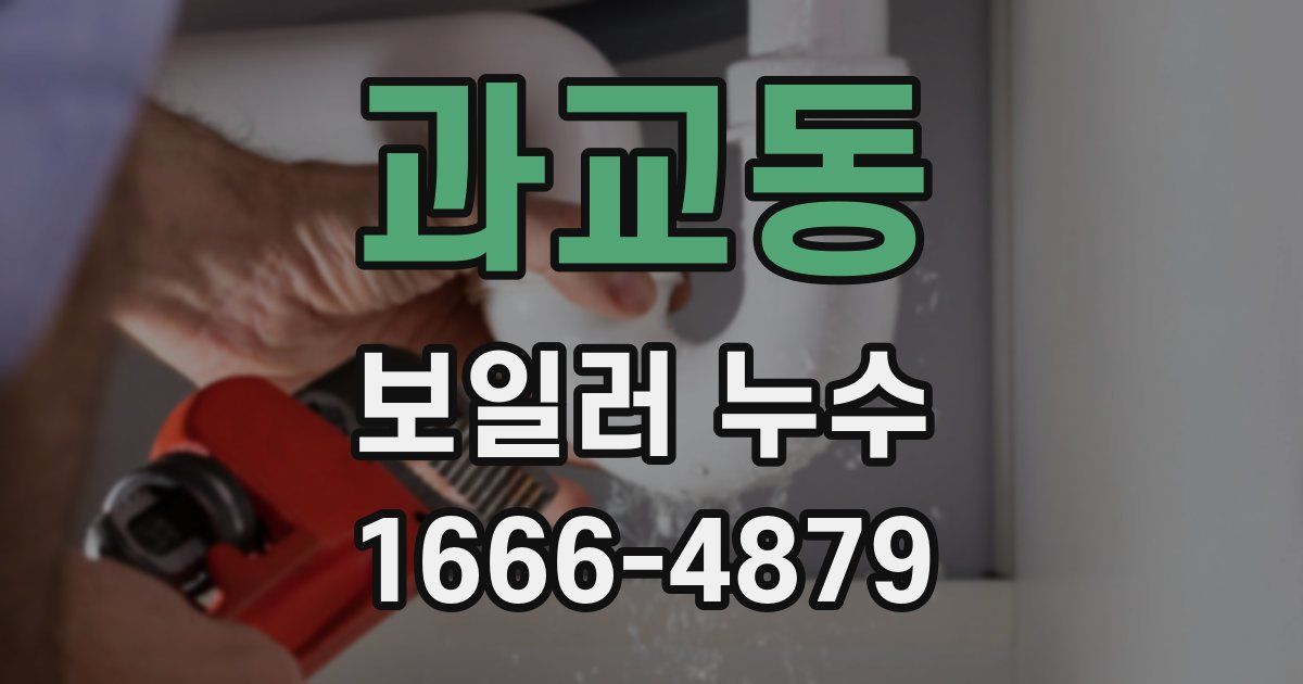 과교동 보일러 누수
