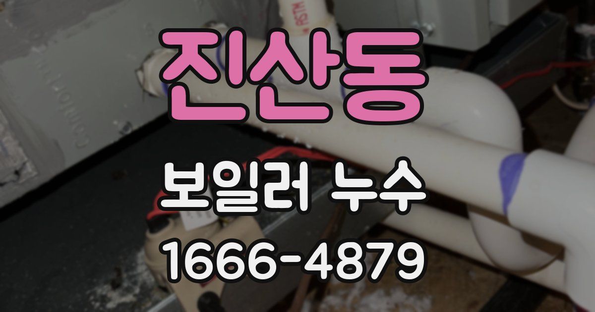 진산동 보일러 누수