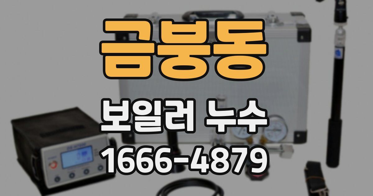 금붕동 보일러 누수