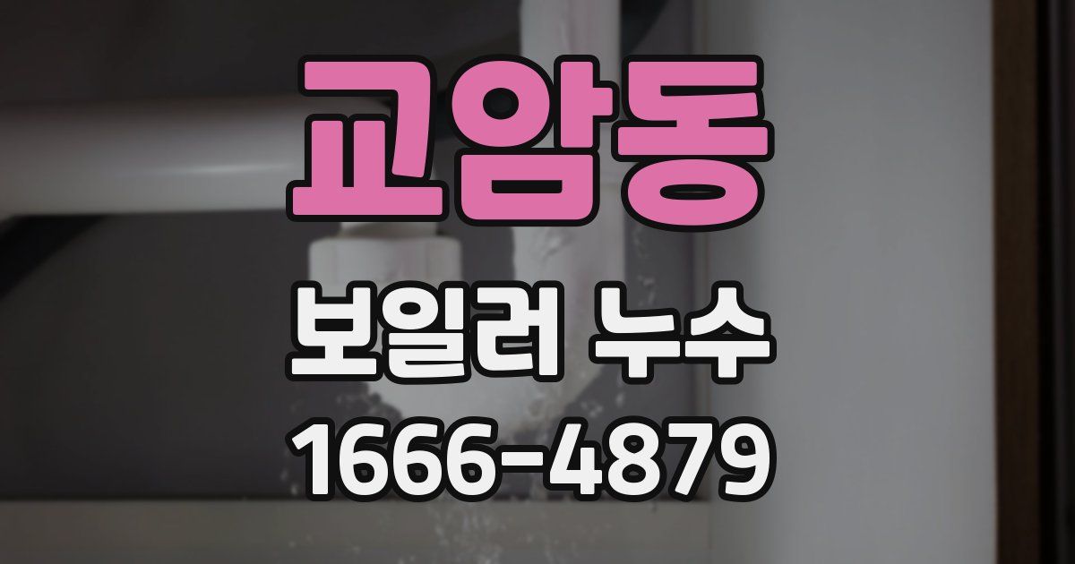 교암동 보일러 누수