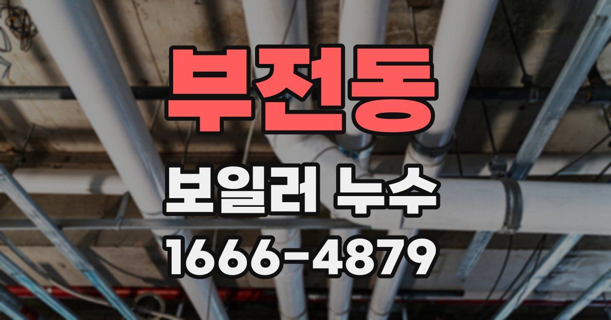 부전동 보일러 누수