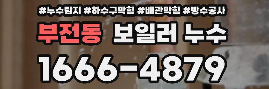 부전동 보일러 누수