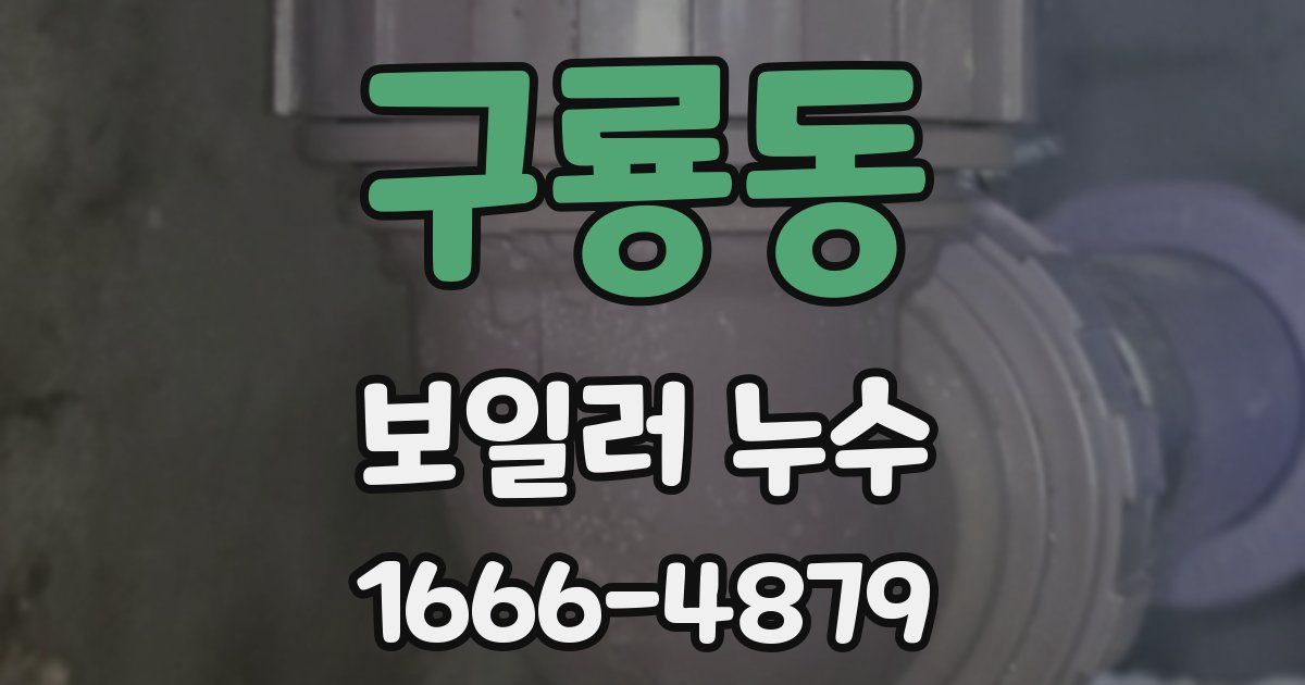 구룡동 보일러 누수