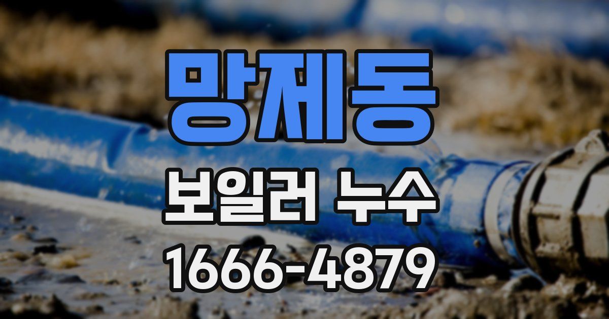 망제동 보일러 누수