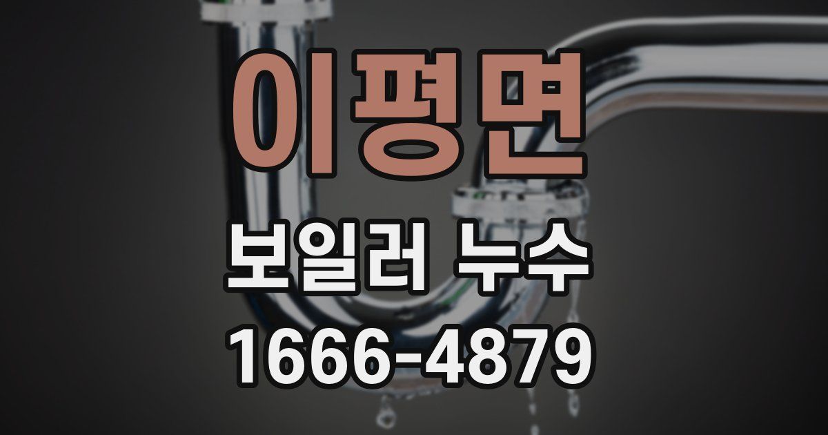 이평면 보일러 누수