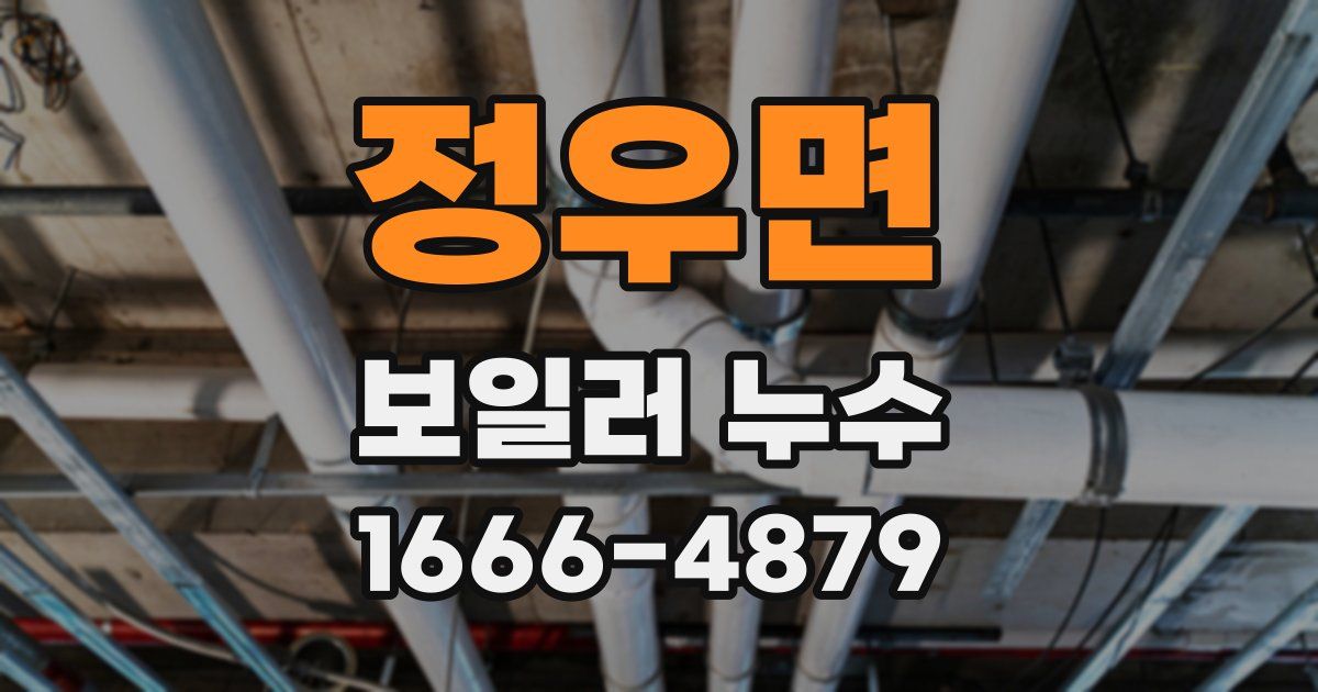 정우면 보일러 누수