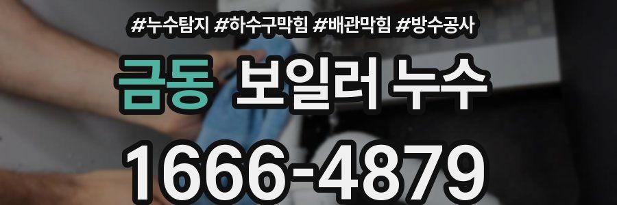 금동 보일러 누수