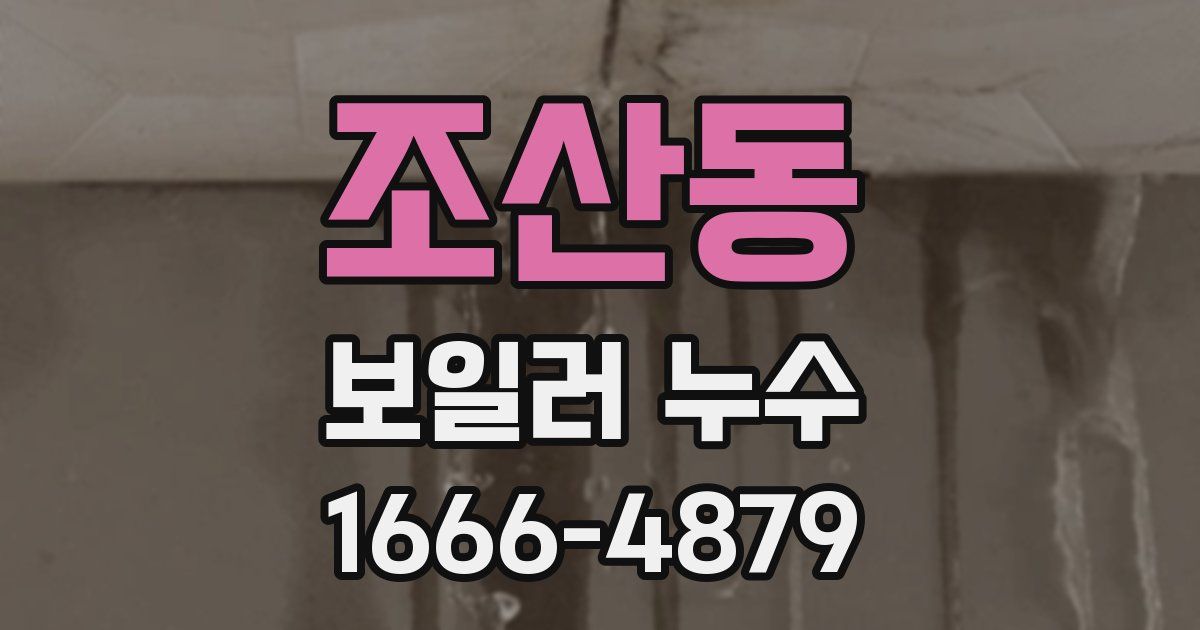 조산동 보일러 누수