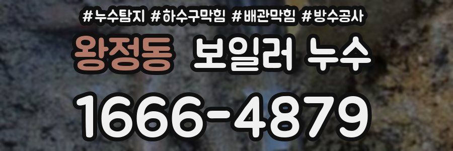 왕정동 보일러 누수