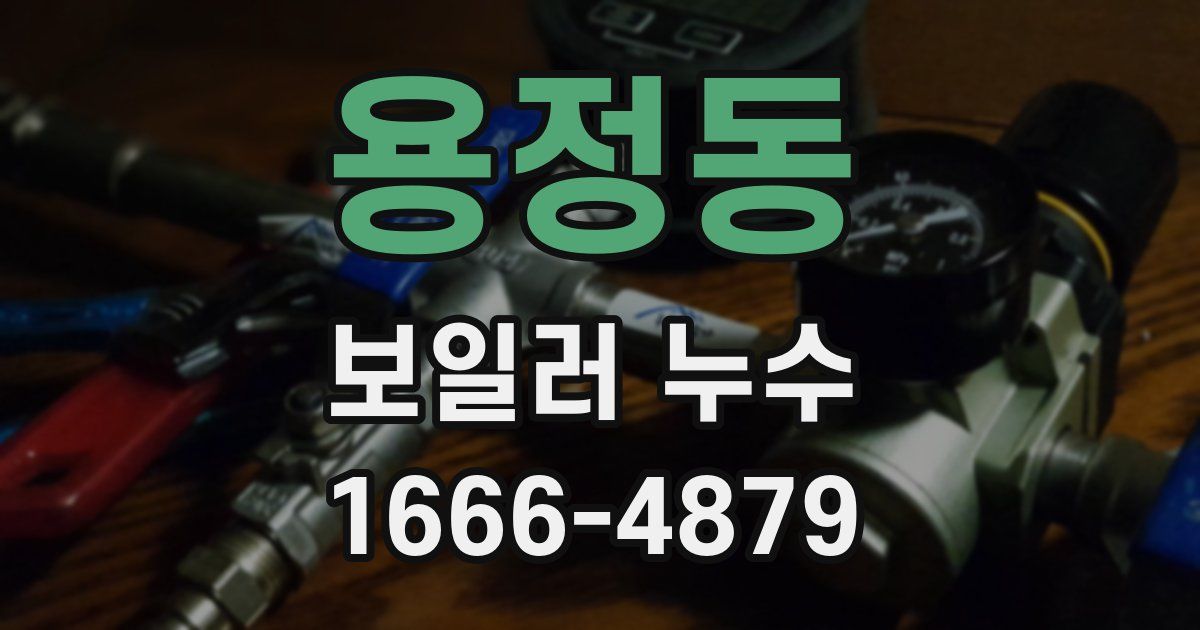 용정동 보일러 누수