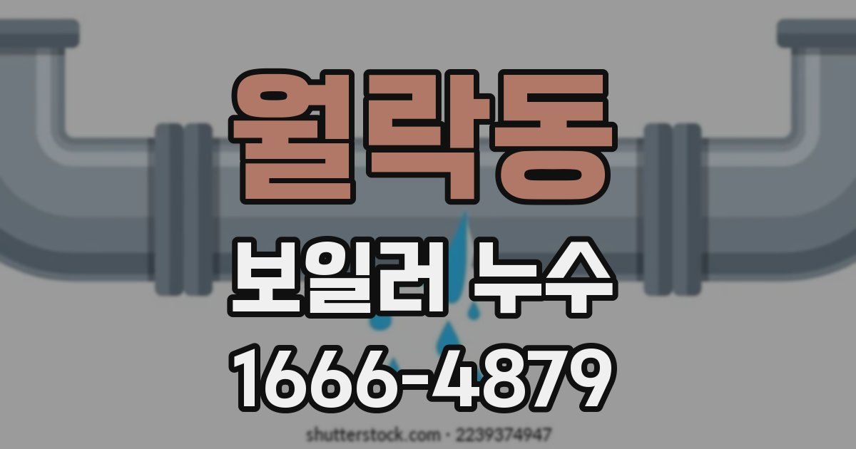 월락동 보일러 누수
