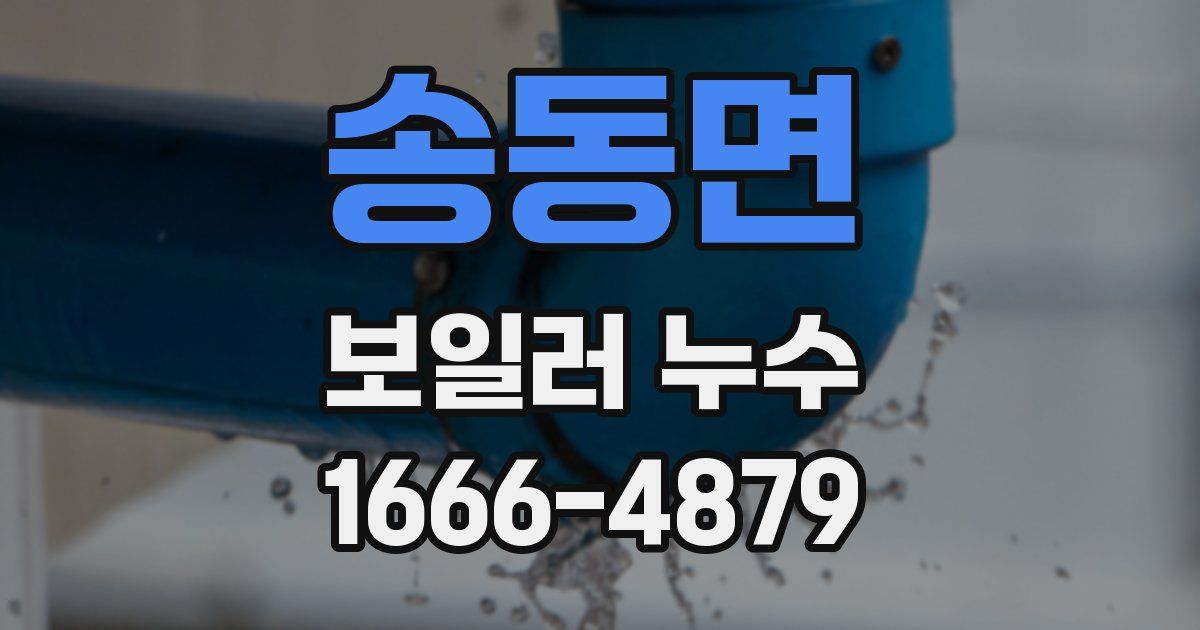 송동면 보일러 누수