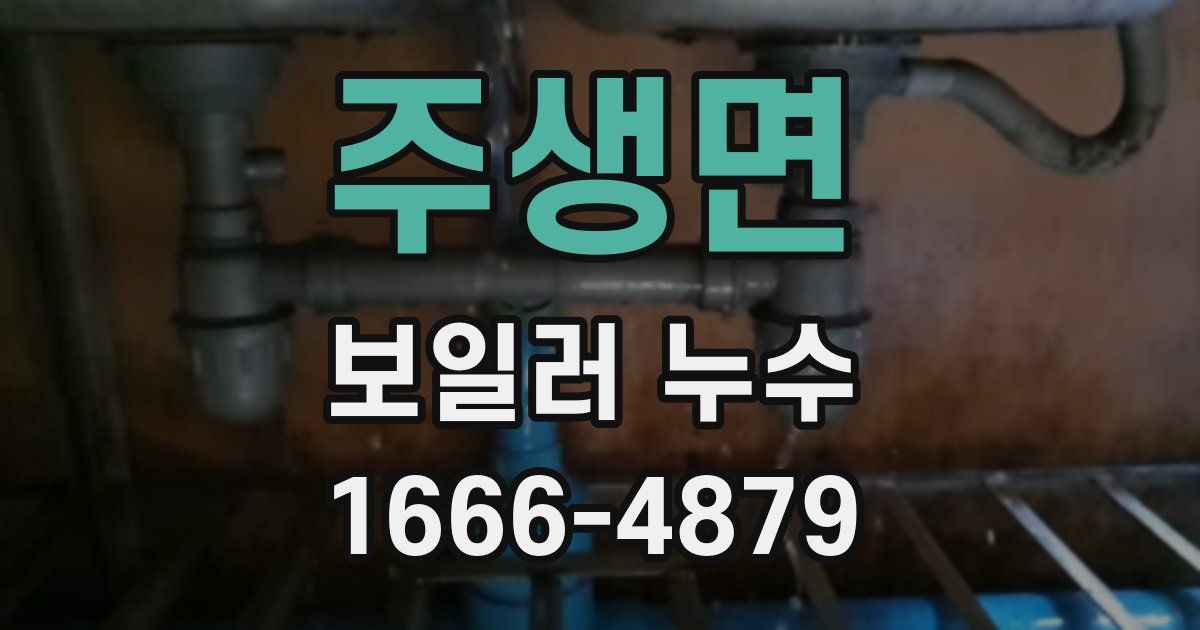 주생면 보일러 누수