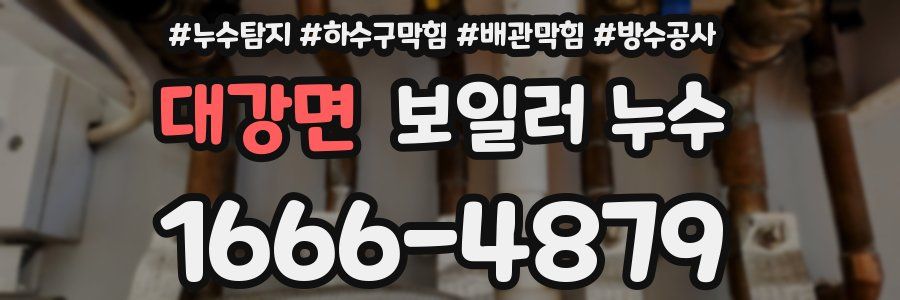 대강면 보일러 누수