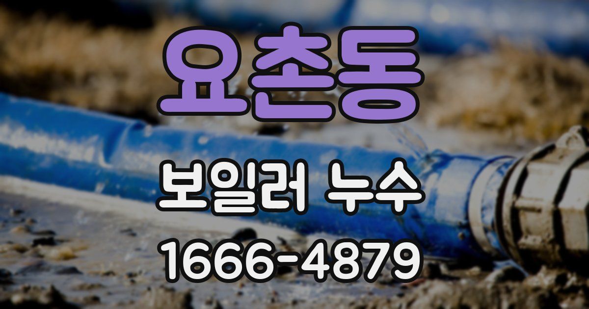 요촌동 보일러 누수