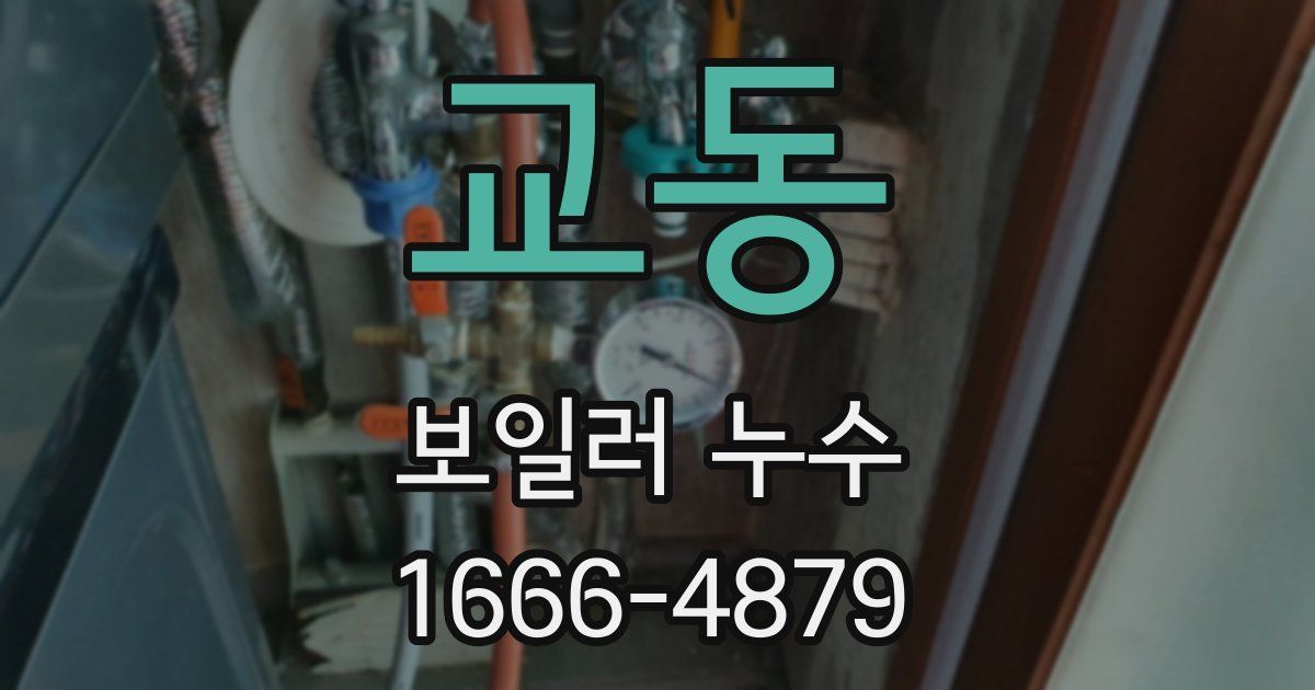 교동 보일러 누수