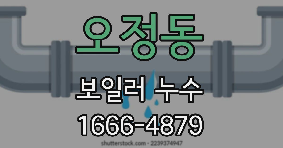 오정동 보일러 누수