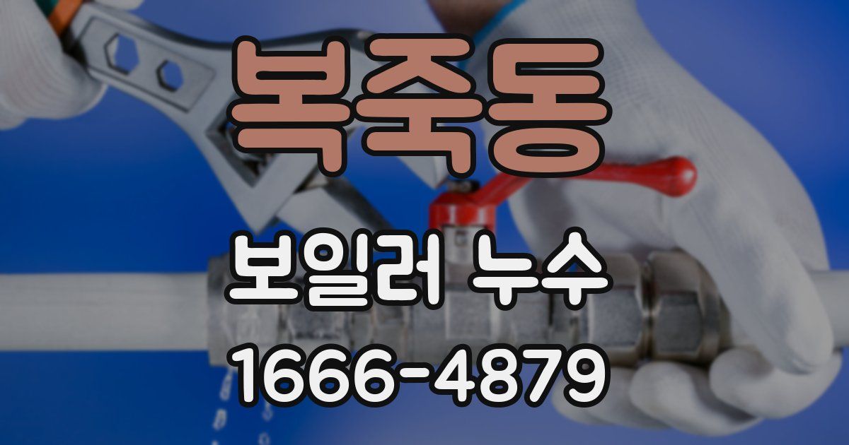 복죽동 보일러 누수