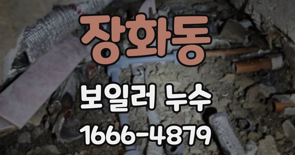 장화동 보일러 누수