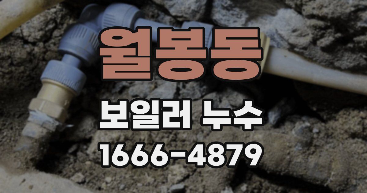 월봉동 보일러 누수