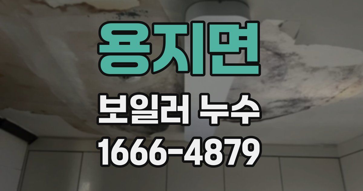 용지면 보일러 누수