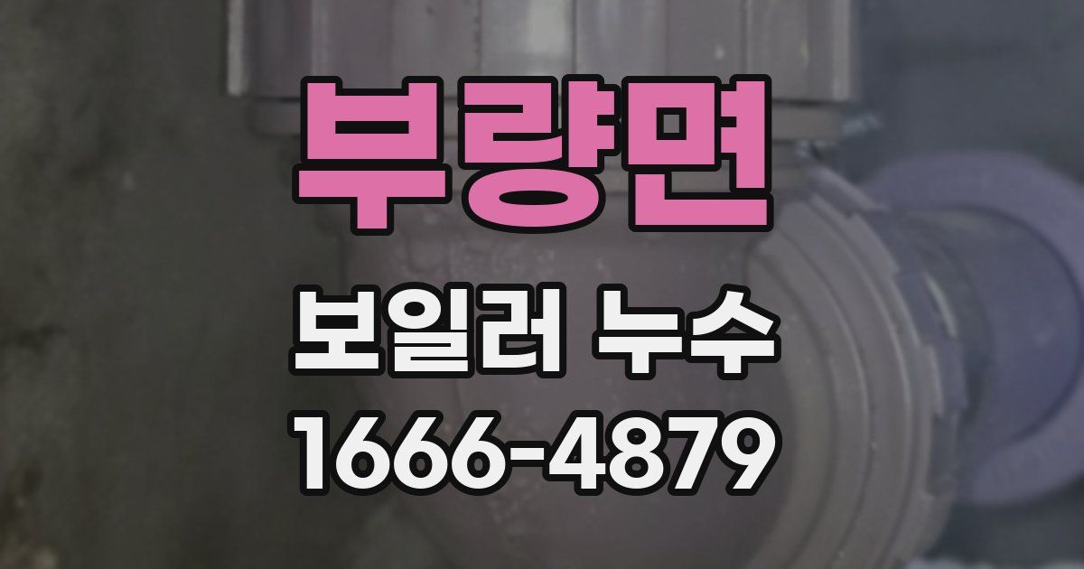 부량면 보일러 누수
