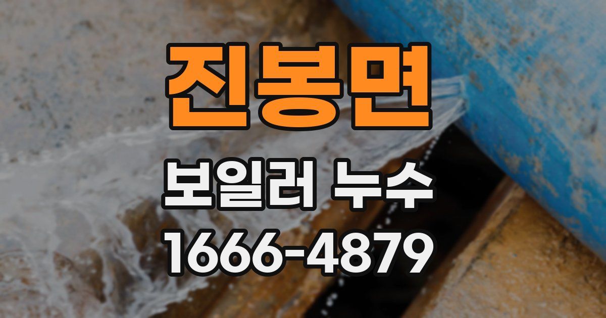 진봉면 보일러 누수