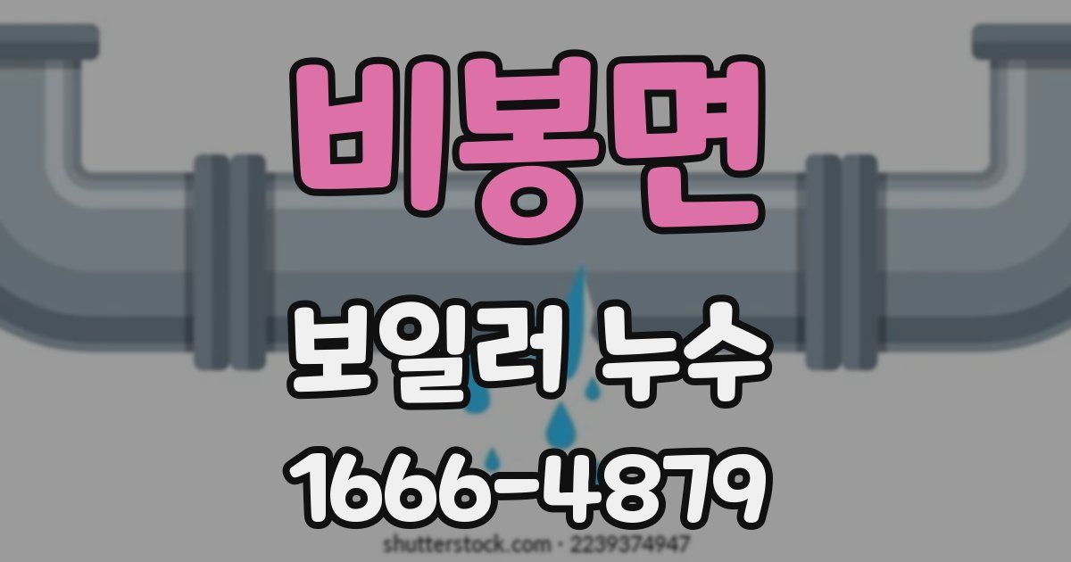비봉면 보일러 누수