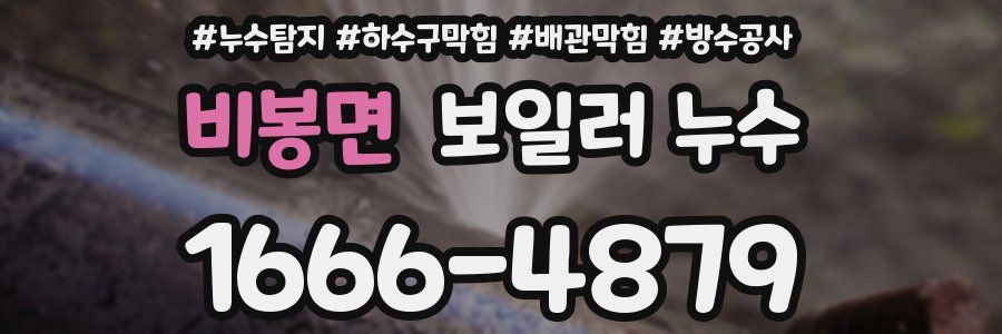 비봉면 보일러 누수