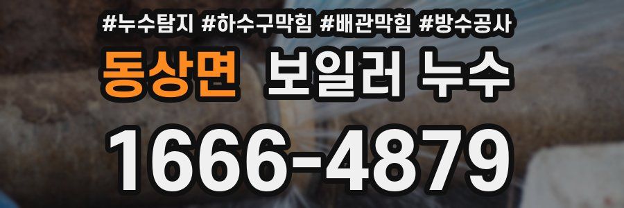 동상면 보일러 누수
