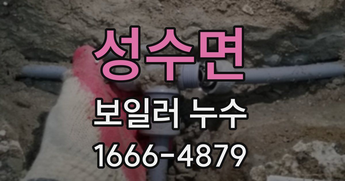 성수면 보일러 누수