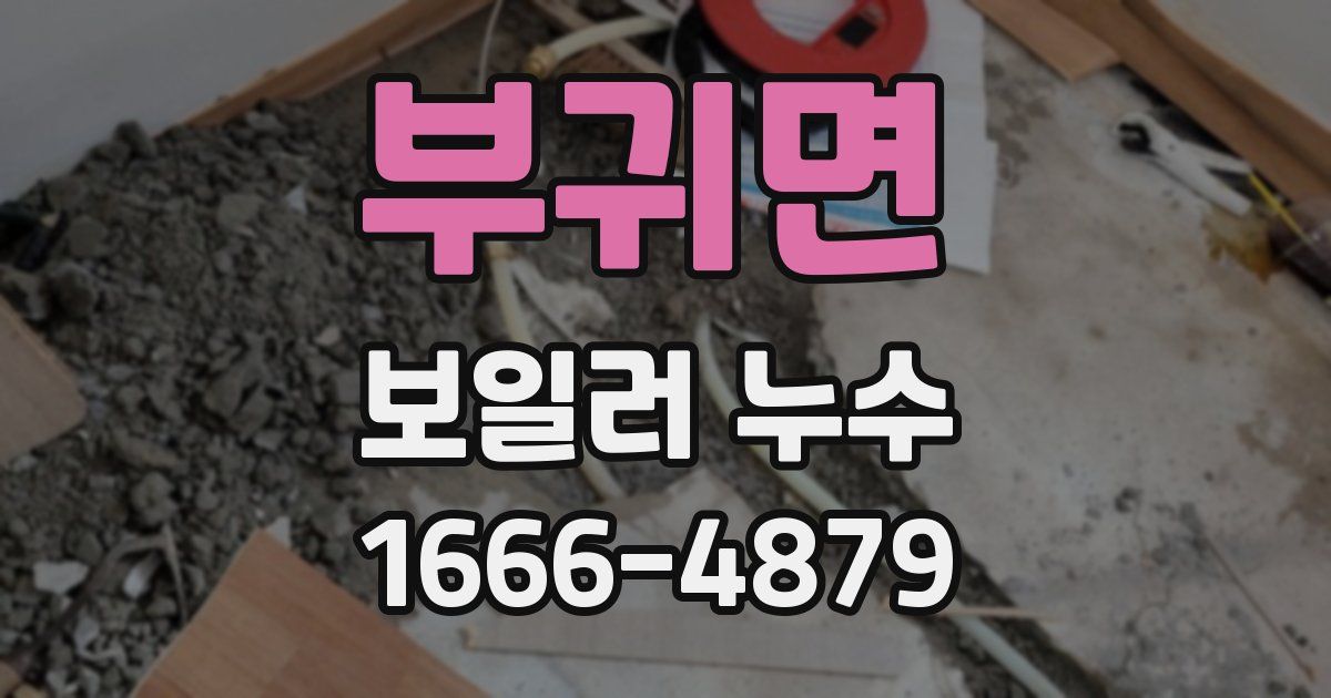 부귀면 보일러 누수