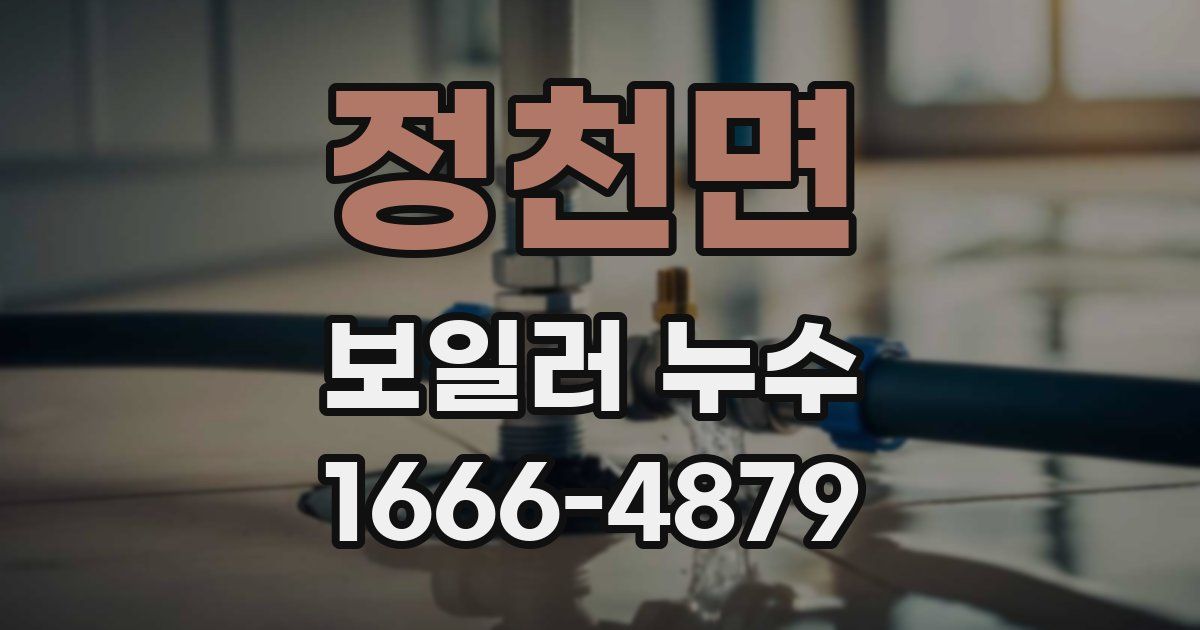 정천면 보일러 누수