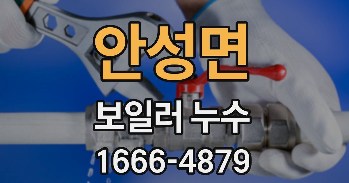 안성면 보일러 누수