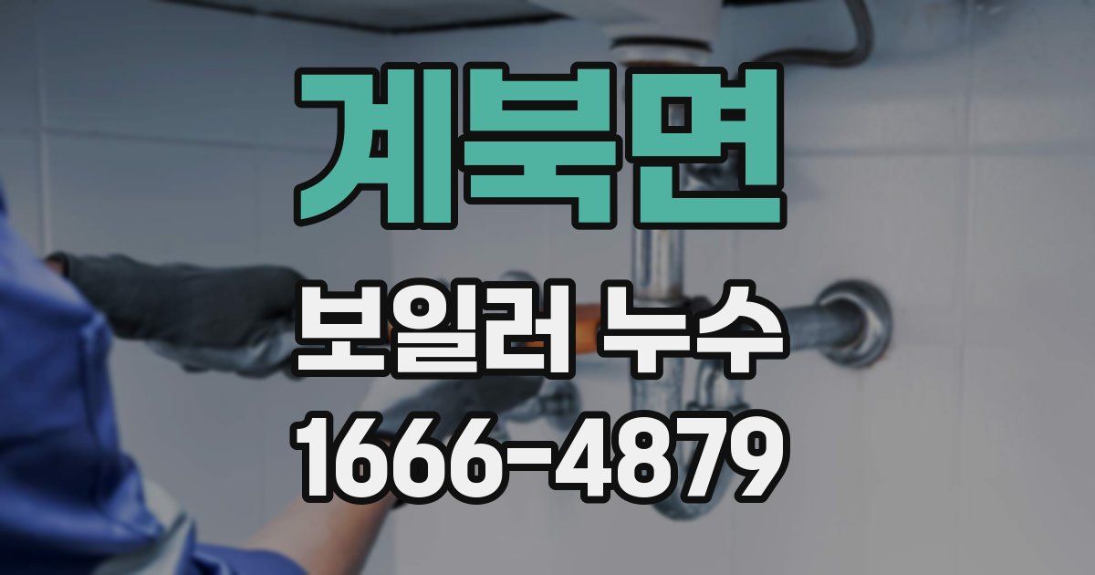 계북면 보일러 누수
