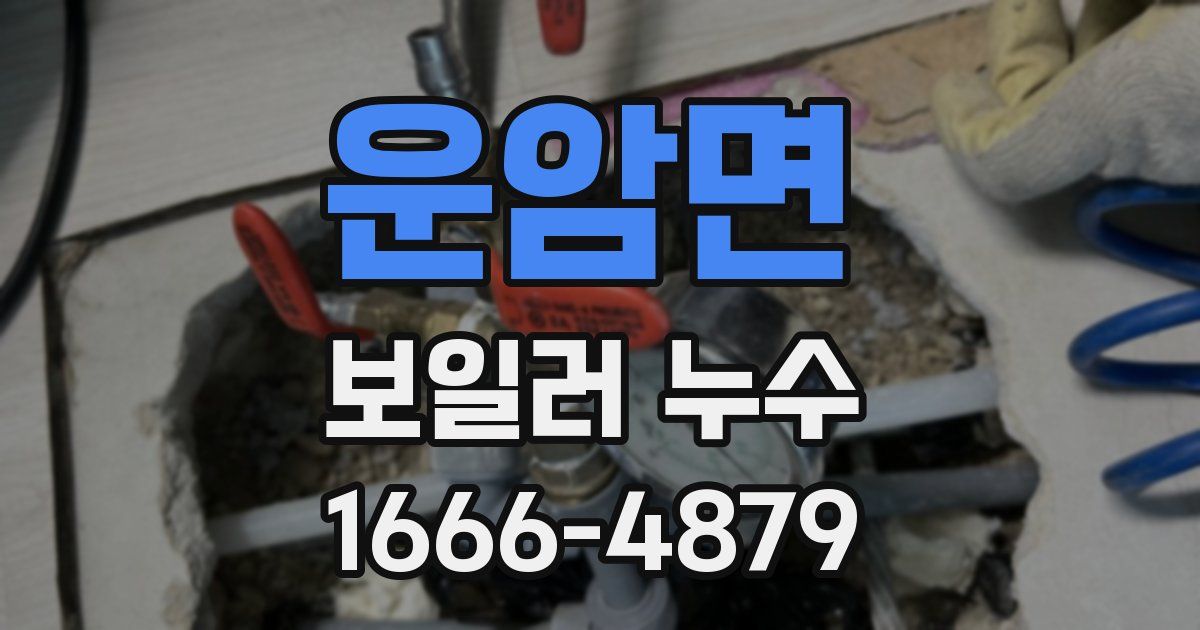 운암면 보일러 누수