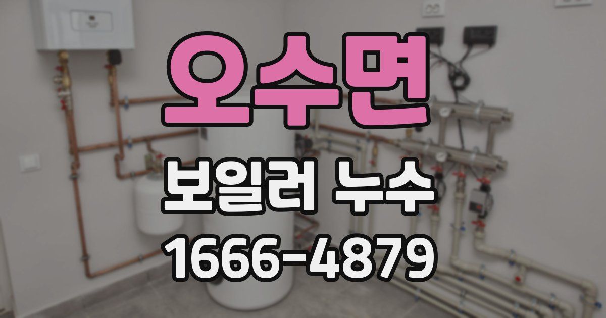 오수면 보일러 누수