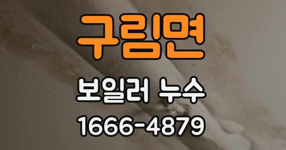 구림면 보일러 누수