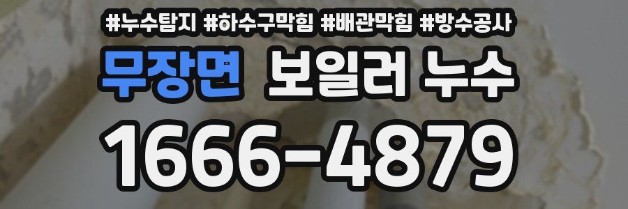 무장면 보일러 누수