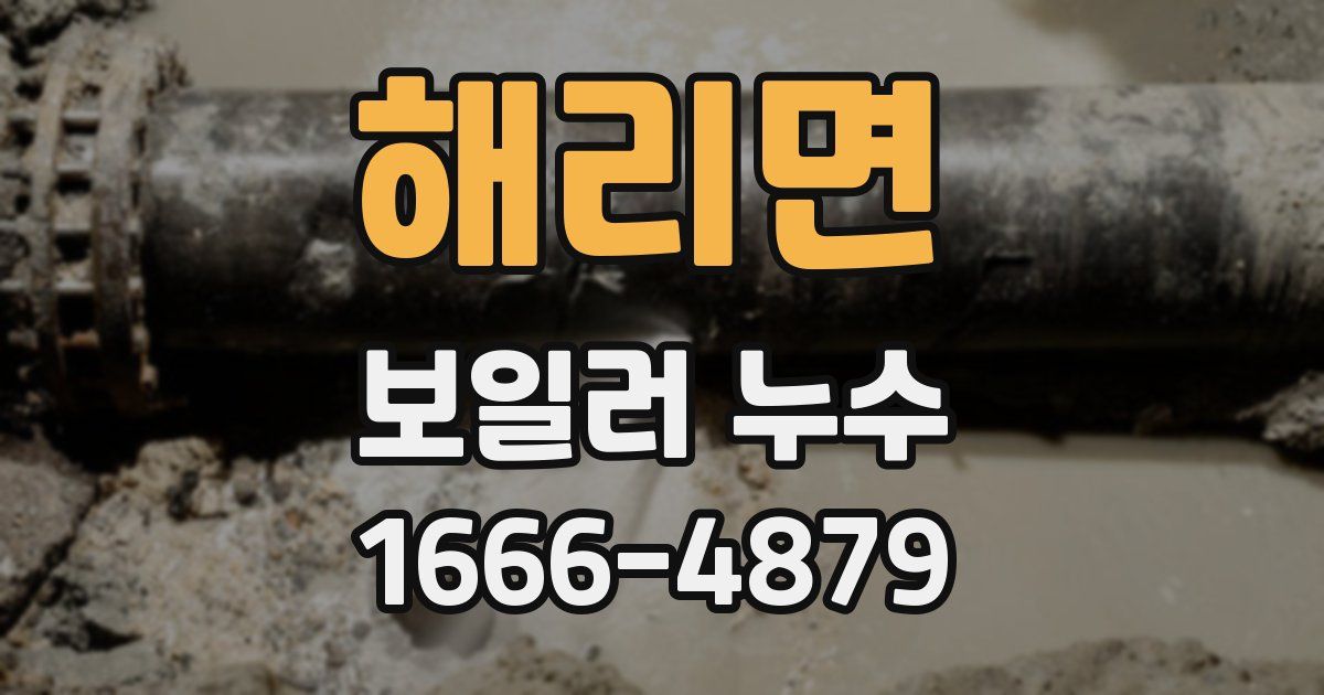 해리면 보일러 누수
