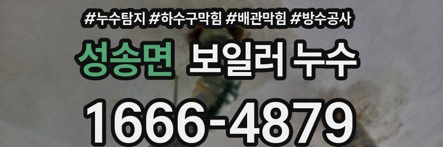 성송면 보일러 누수