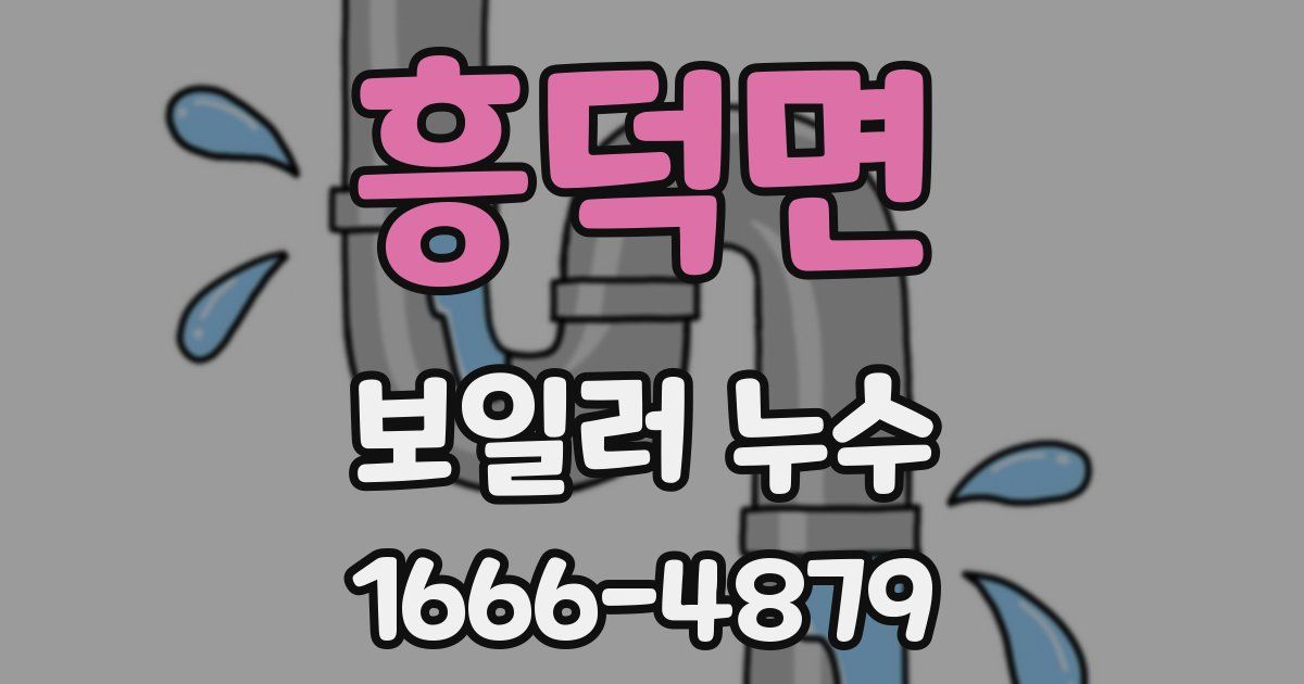 흥덕면 보일러 누수