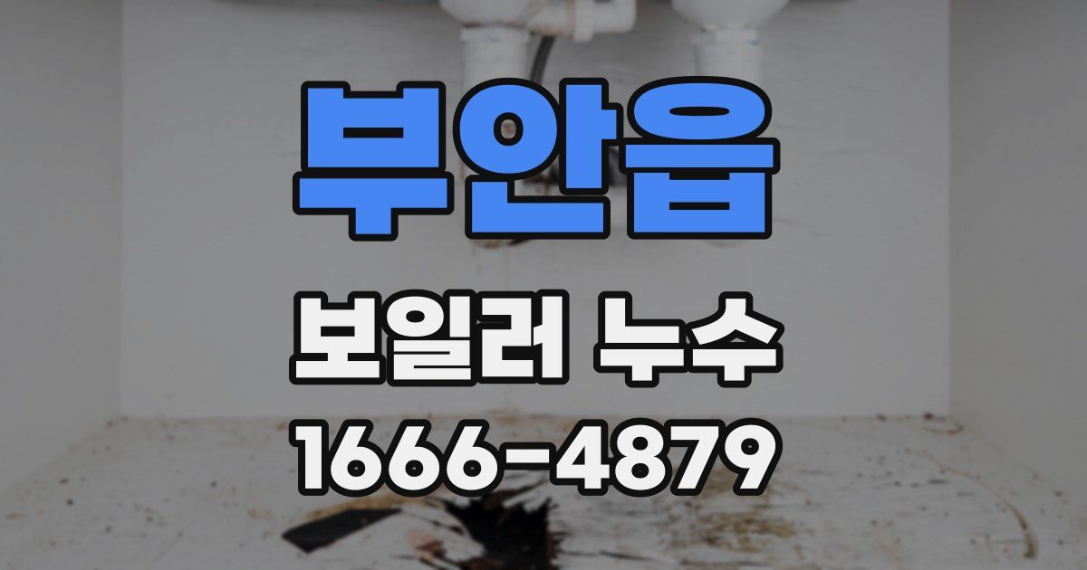 부안읍 보일러 누수