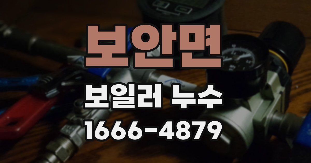 보안면 보일러 누수